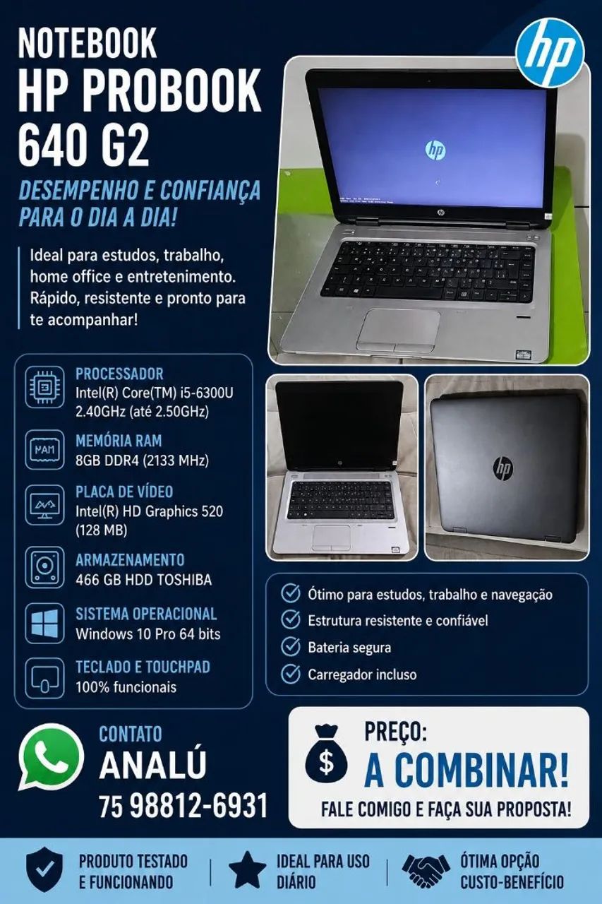 Notebook Ho semi novo