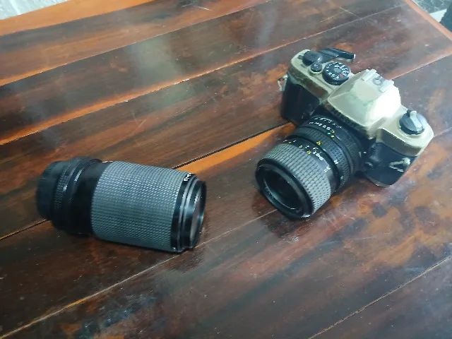 CAMERA FM10 COM LENTES  70-210 E 35-70 NIKON - Foto 3