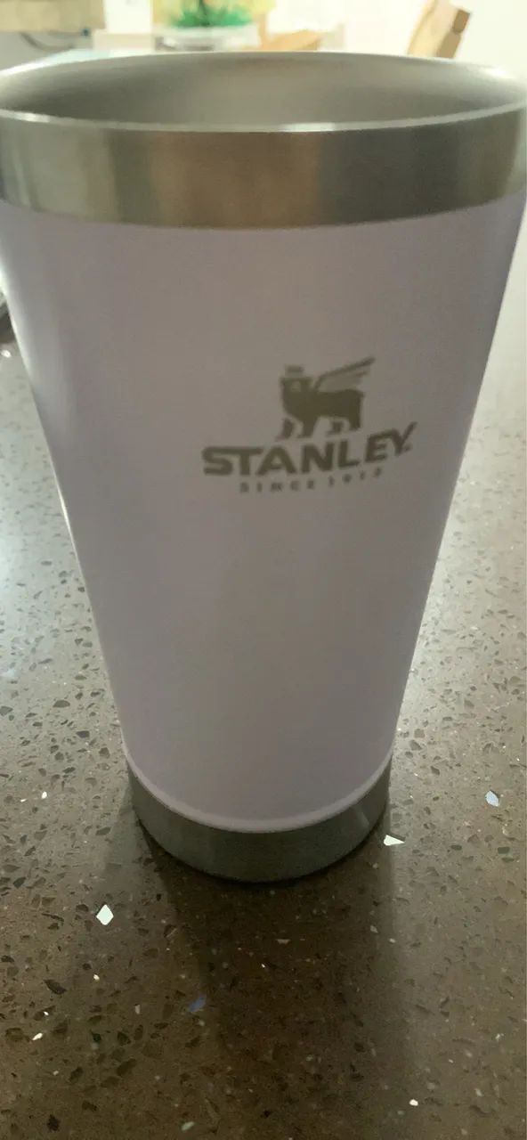 Copo Térmico Stanley Original Lilás / prata 473ml - Foto 3