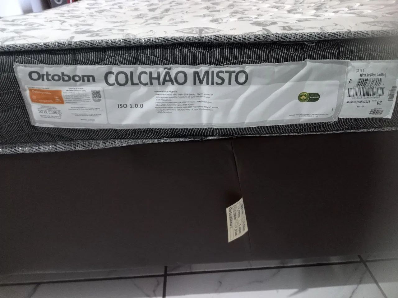 Cama box casal com colchão Ortobom Ortopédico  - Foto 2