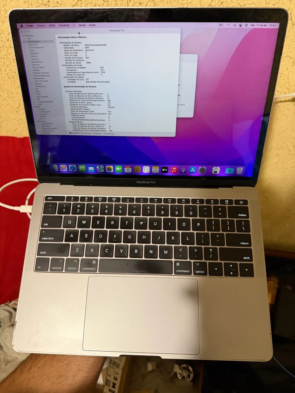 MacBook Pro 2017 - 13 polegadas, 256GB SSD + Carregador Original - Foto 3