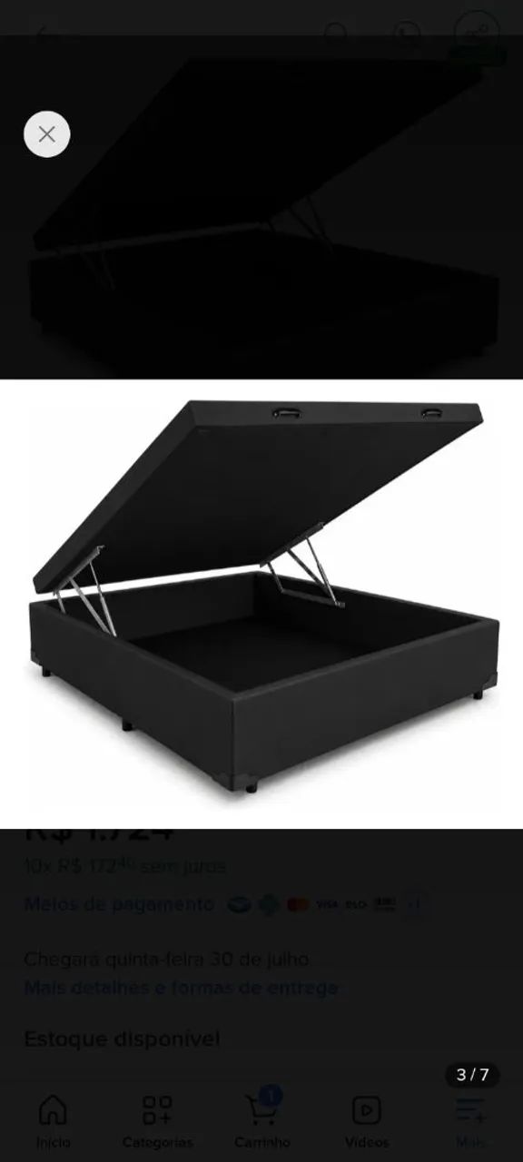 Base Baú Cama Box - Cama Padrão  - Foto 3