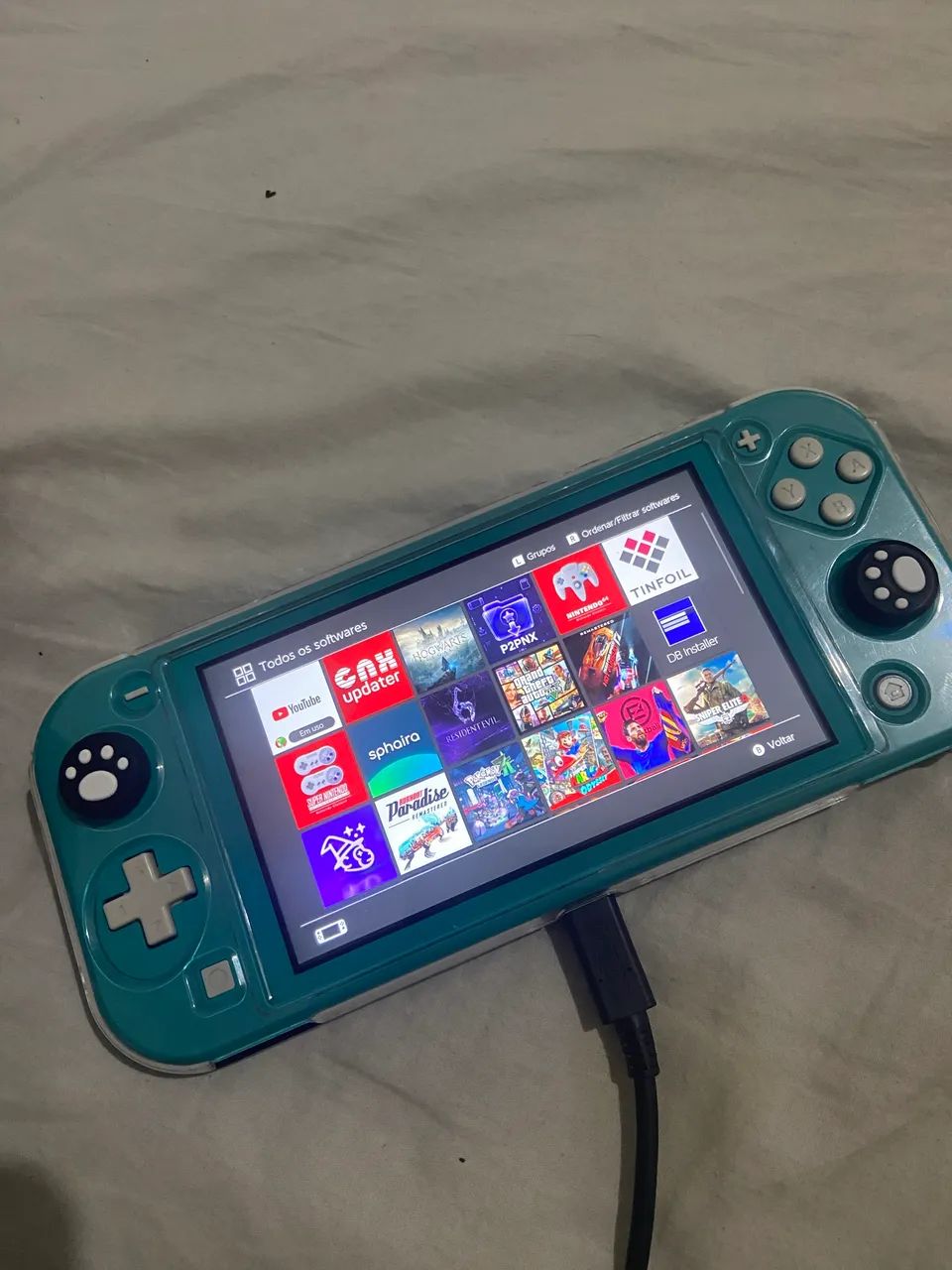 Nintendo SWITCH Lite Desbloqueado + sdhc 521gb - Foto 2