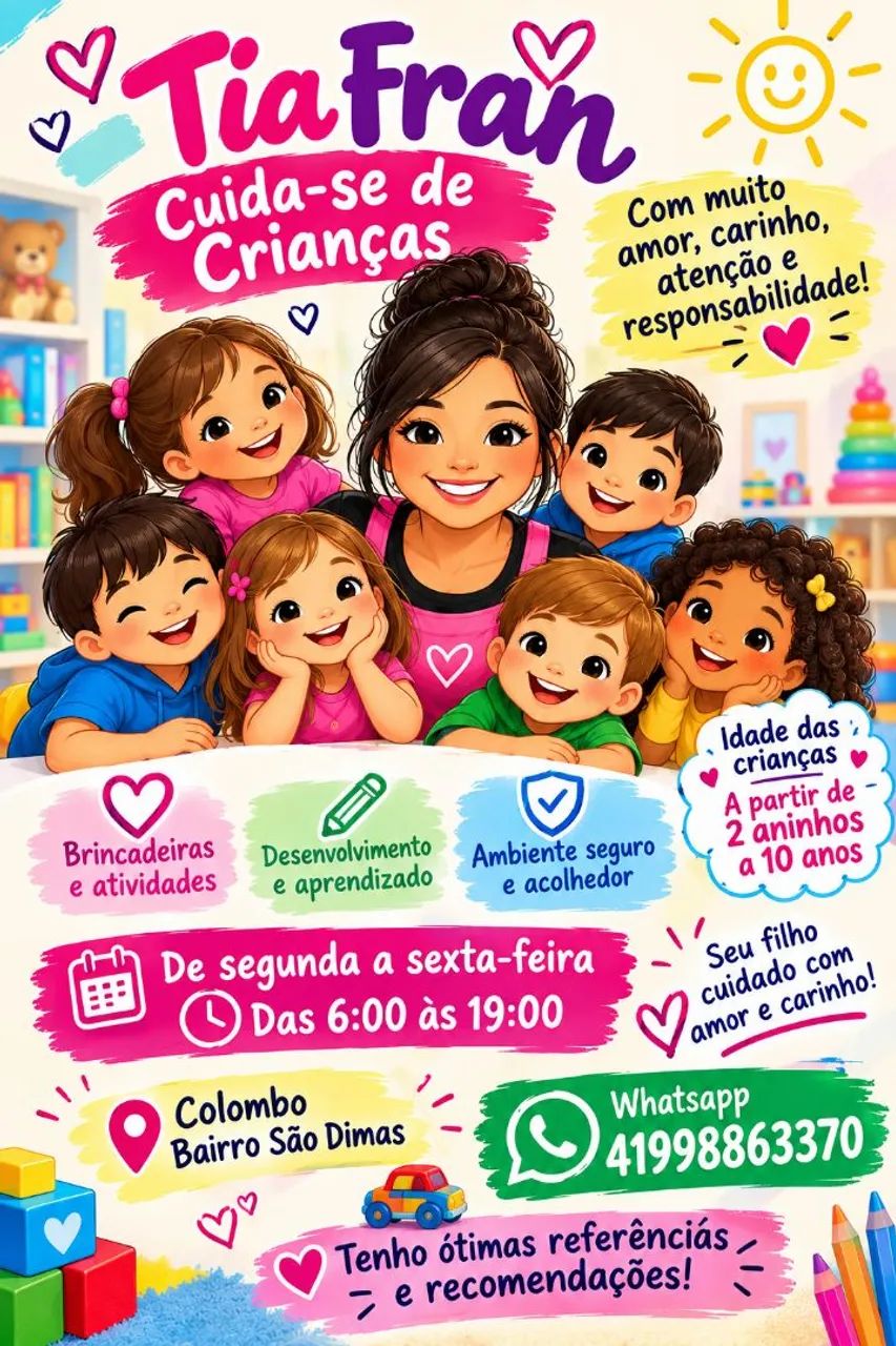 Cuida se de crianças 
