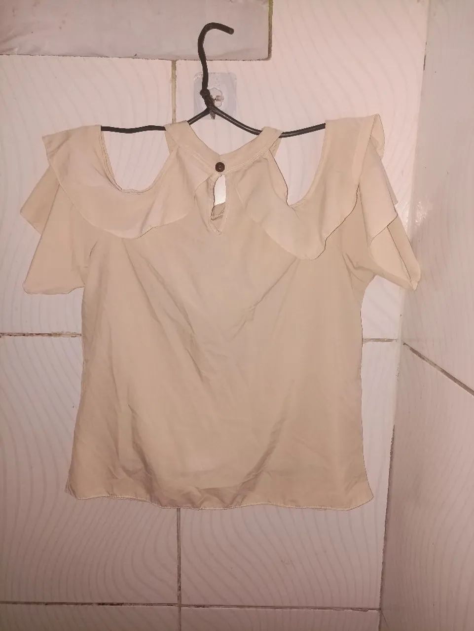 Camisa Bege M&S Feminino M  - Foto 4
