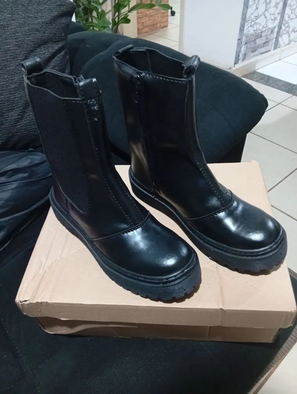 Bota de couro