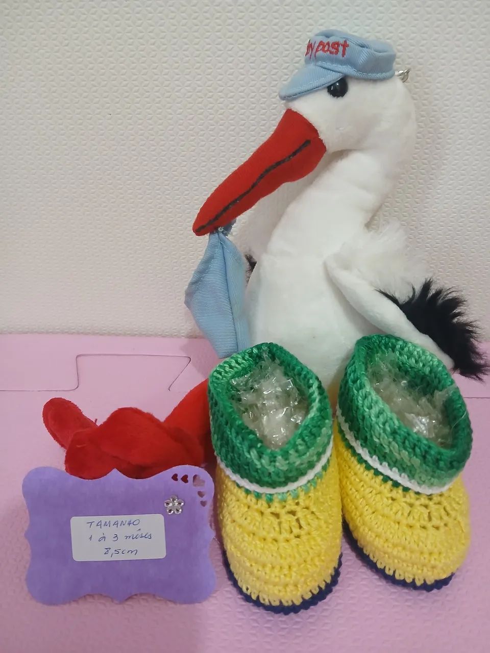 Botinha de Croche Artesanal - Foto 2