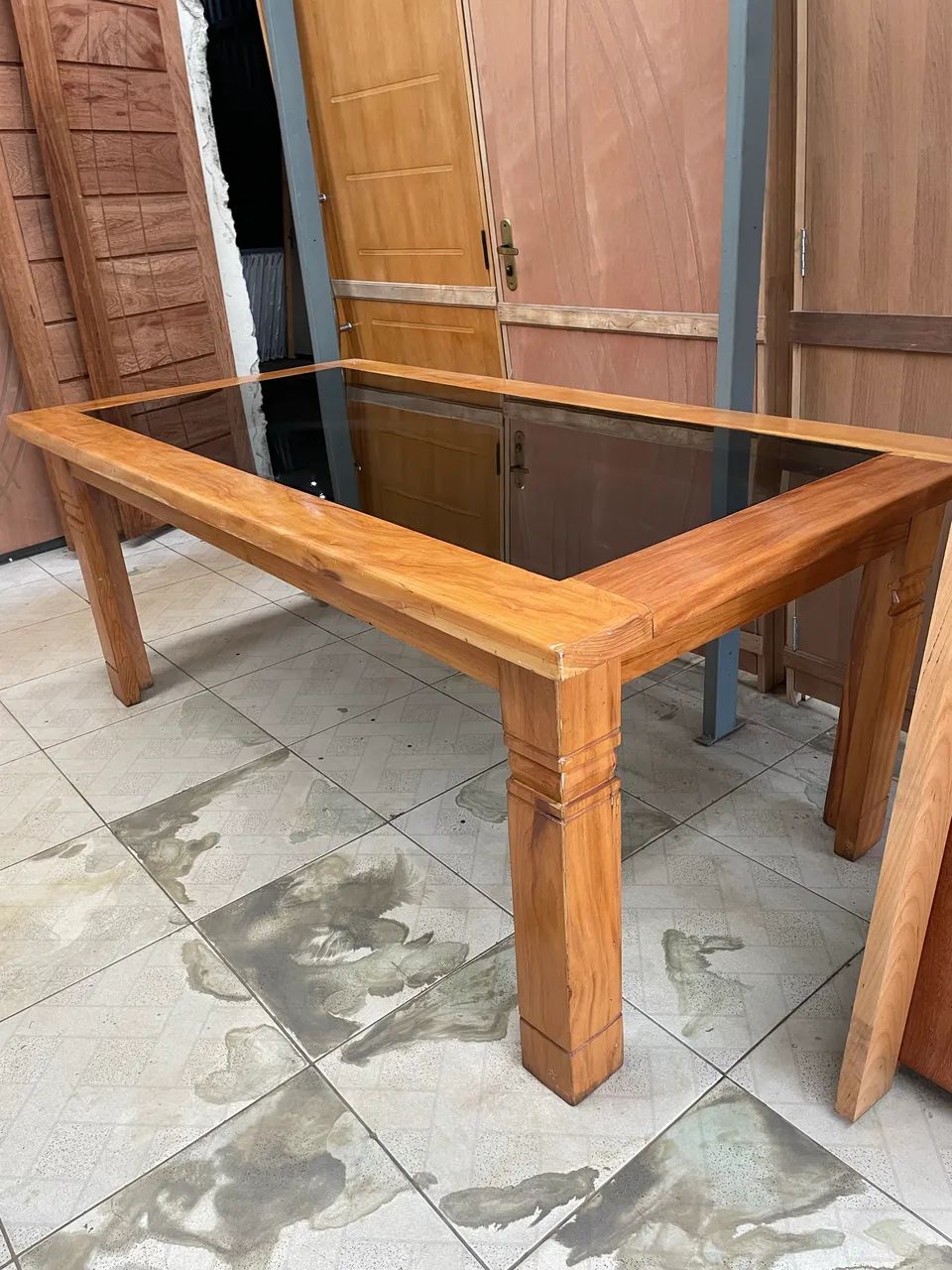 Mesa de Madeira Maçica Desmontável - Foto 2