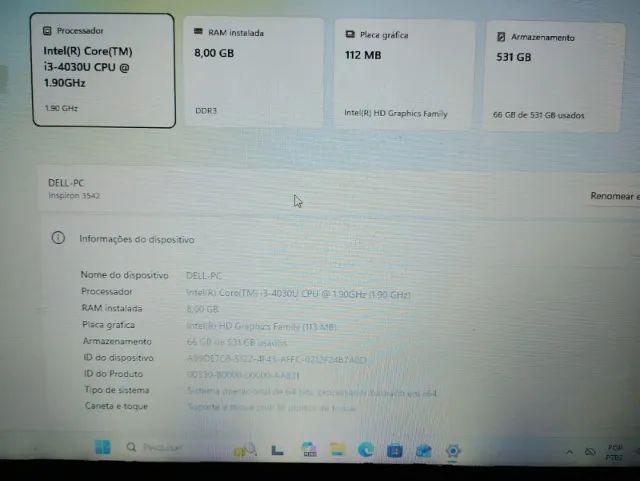 Vendo Notebook Dell Inspiron  - Foto 4