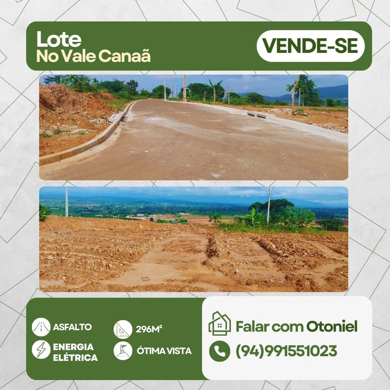 Vendo lote bem localizado com ótima vista e bem ventilado.
