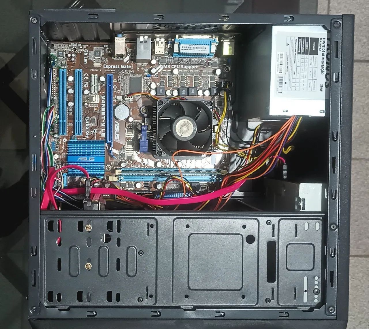 CPU AMD Athlon II, 2gb RAM, HD 80gb, CD-ROM, fonte230w-Funcionando ok*precisa placa video* - Foto 5