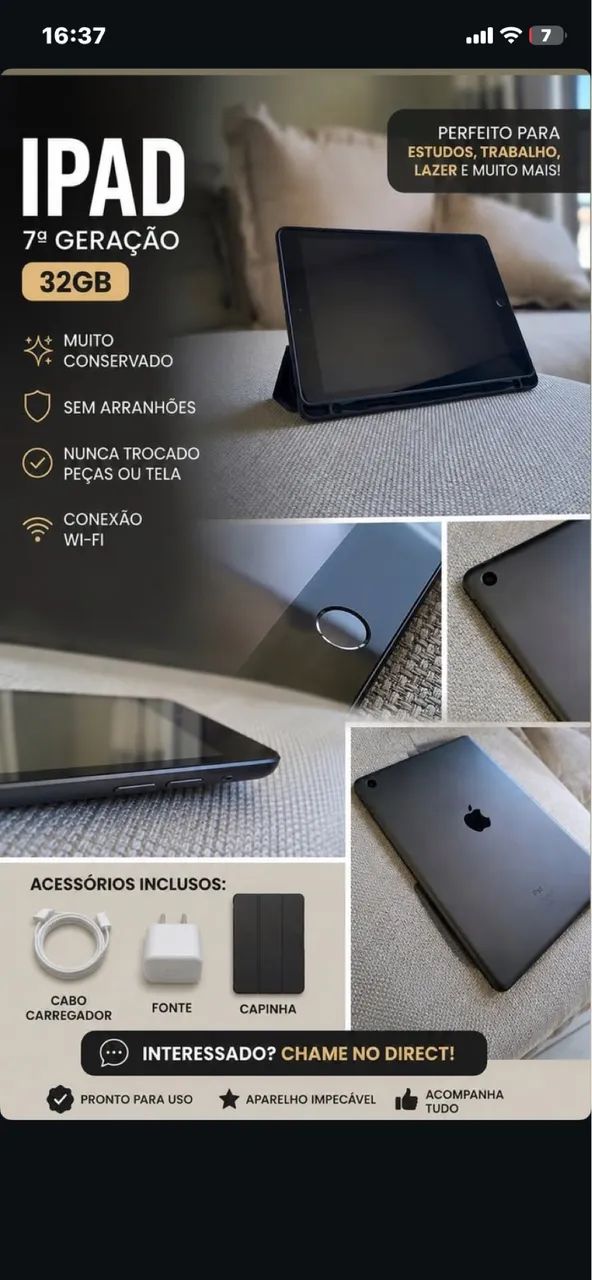 Vende-se iPad