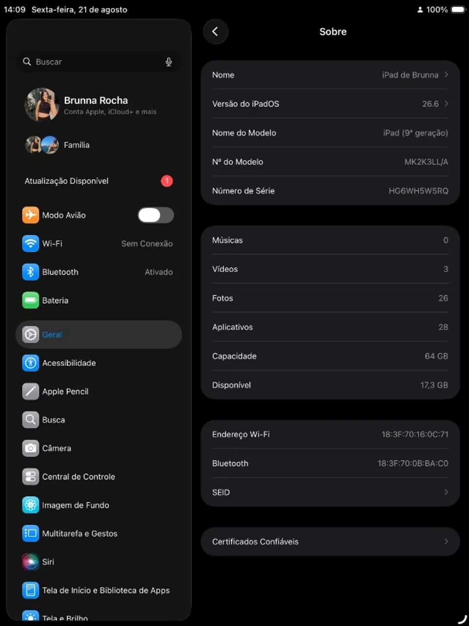  Apple iPad (9ª geração) Acompanha caneta marca WB - Foto 3