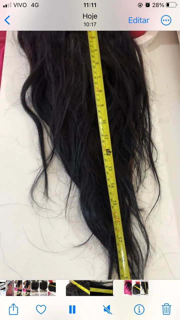 Cabelo humano telado ,tela de 2metros 50/55cm - Foto 4