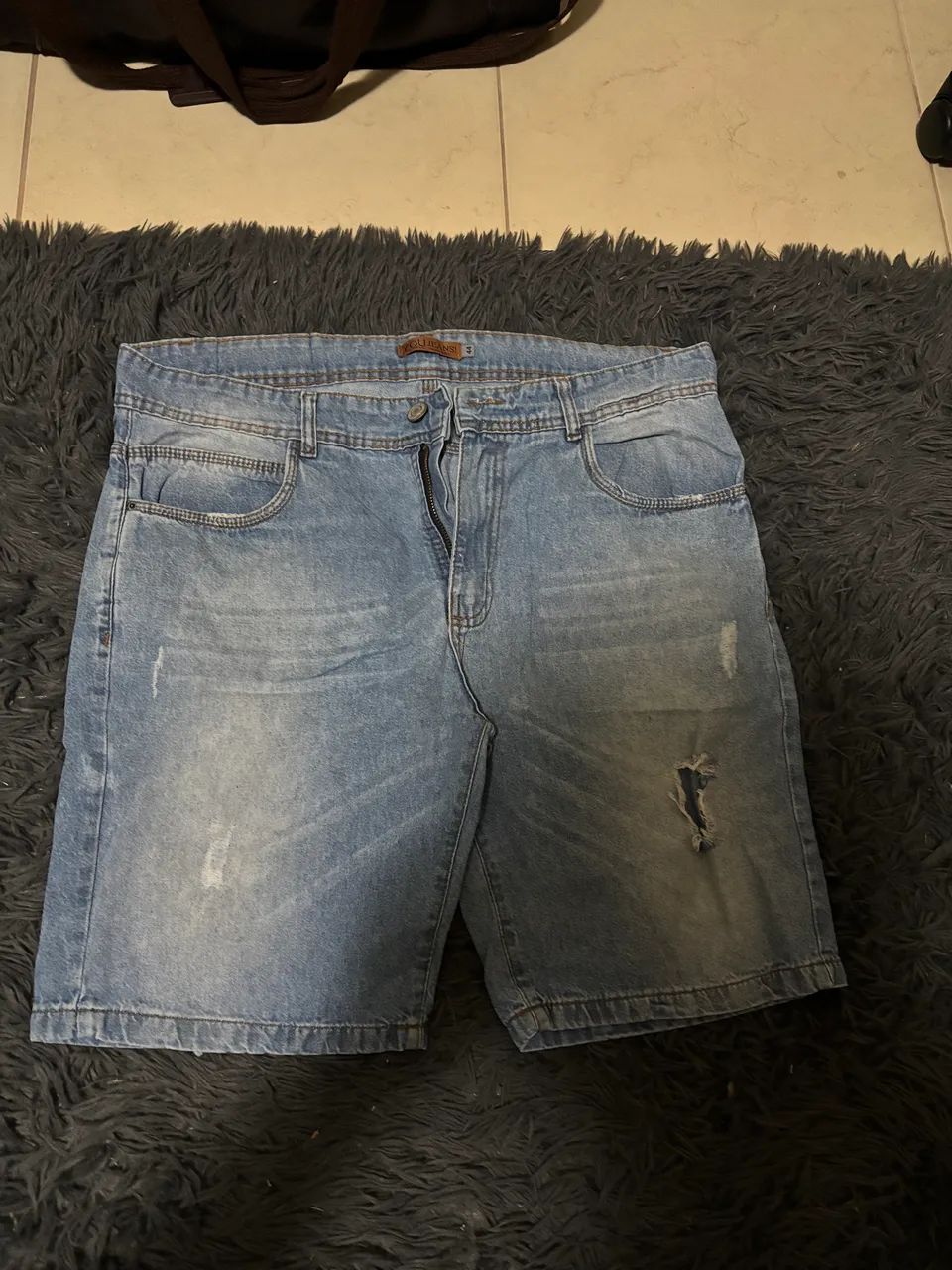 Bermuda Jeans Azul Claro - Foto 2
