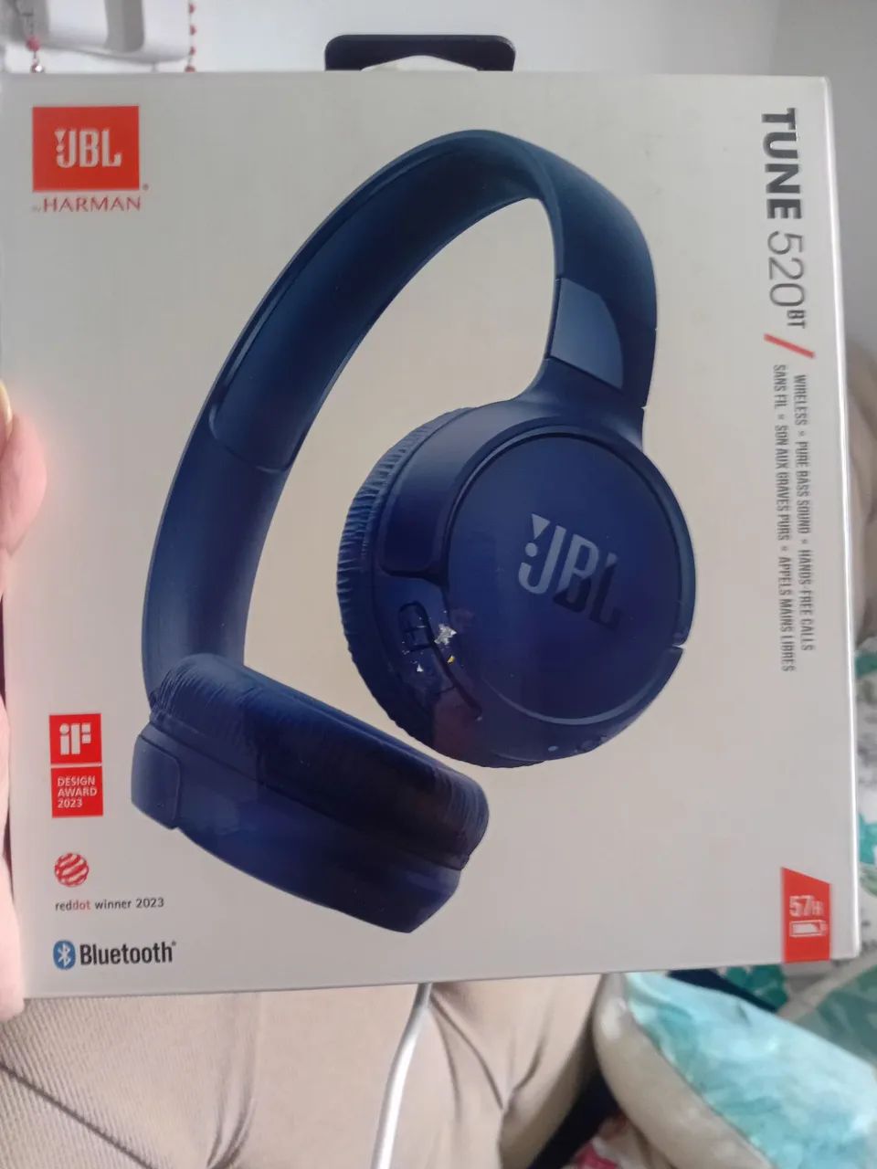 Fone JBL original na caixa