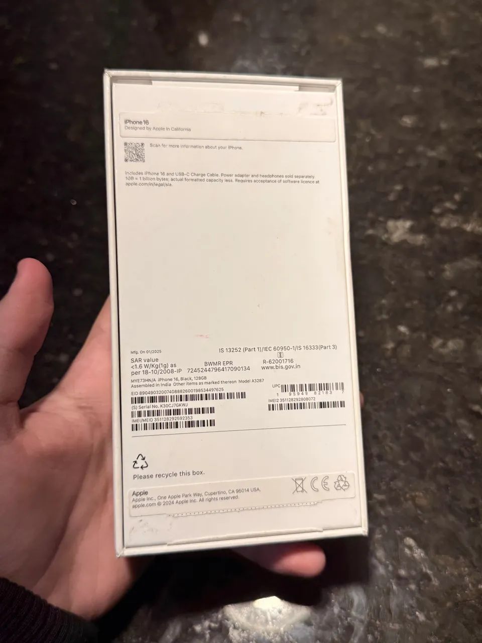 Vendo Caixa Iphone 16 Leia a Descrição - Foto 3