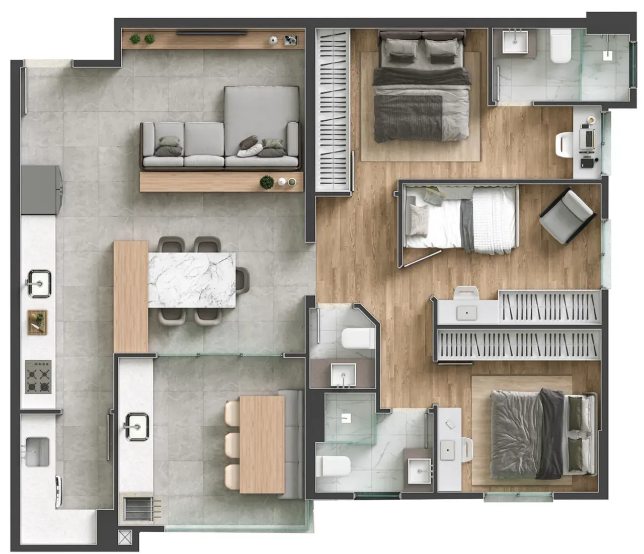 PLANTA 87m²