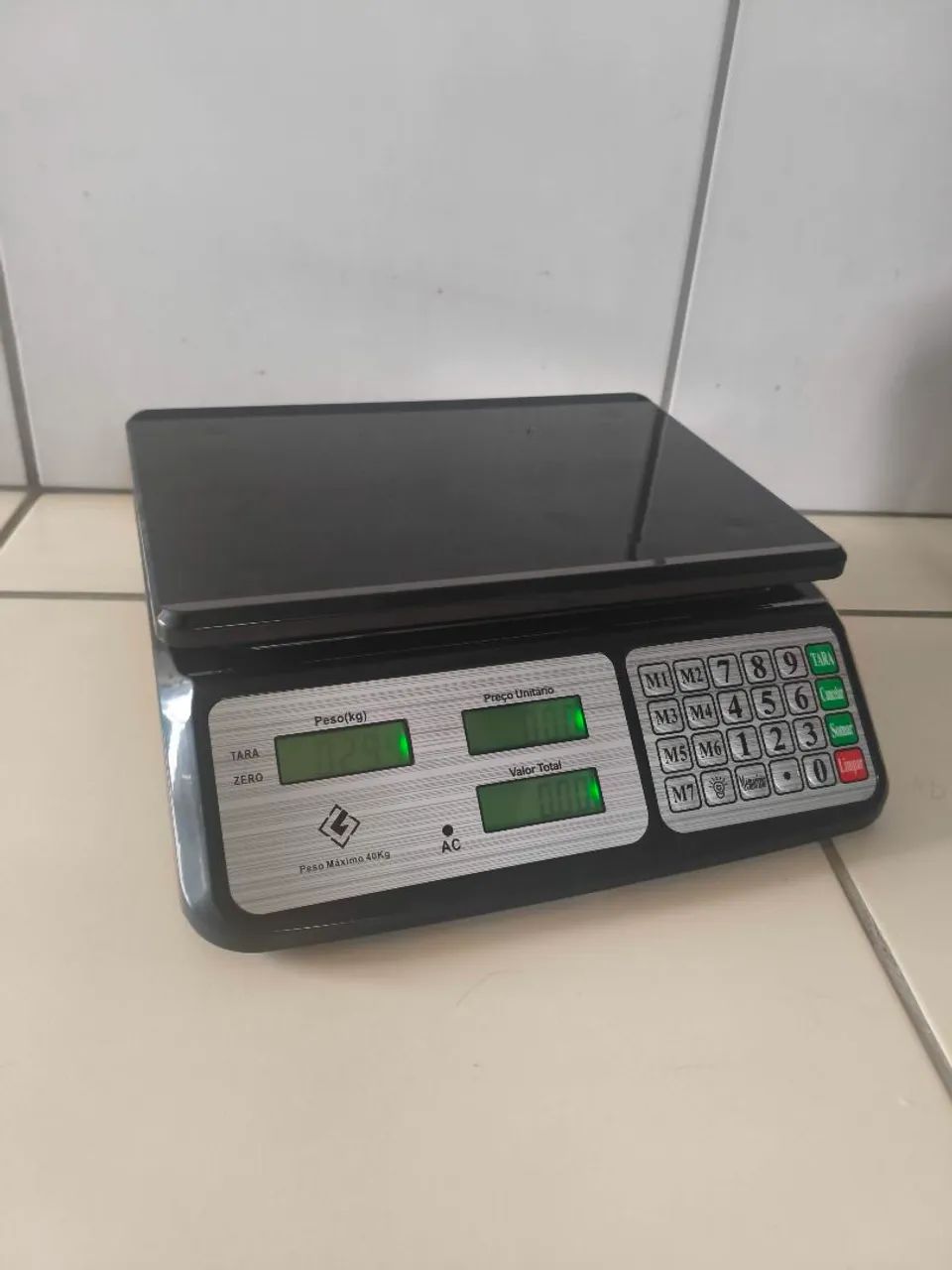 Balança digital 40 kg bateria scyle - Foto 3