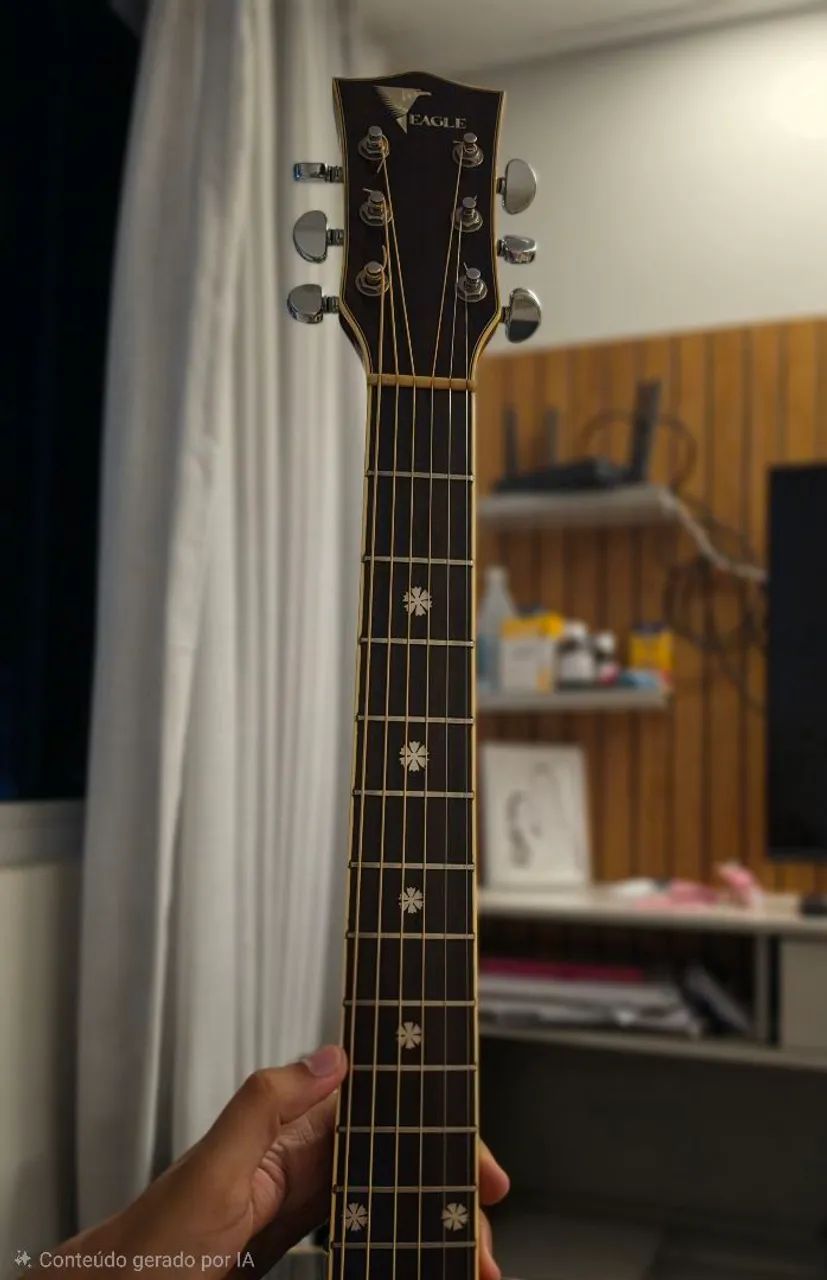 Violão Aço Eagle EG 611 NT - Foto 2