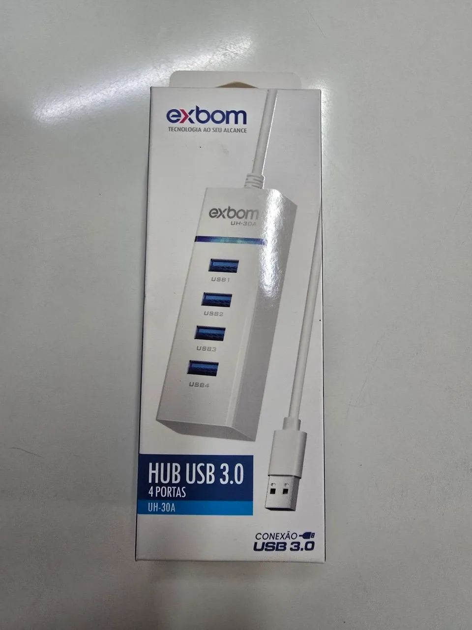 Hub USB 3.0, 4 portas - Exbon