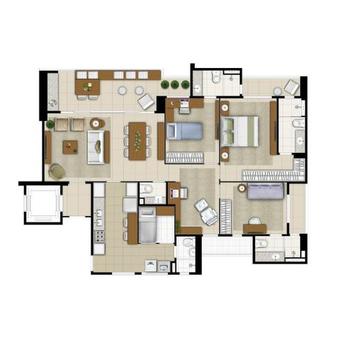 Imperator Residence, 138m2 e 145m2, 3 Suítes, DCE, 3 Vagas. Preços e Condições Especiais - Foto 18