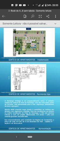 Maravilhoso apartamento novo, 2/4, vista mar em Praia do Flamengo - Foto 2