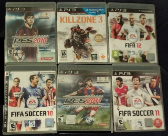 6 Jogos Jogos de PS3 - FIFA, PES, e Killzone 3