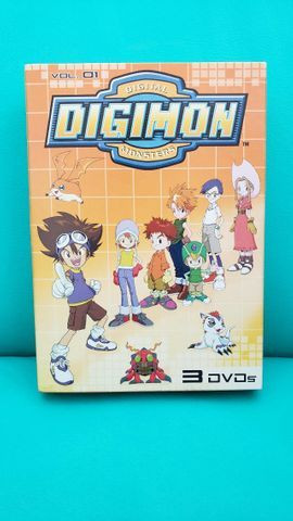 Box De Dvds Digimon Volume 1. Usado. Em Perfeito Estado!