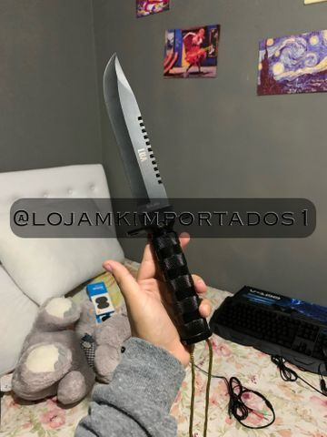 Punhal para pesca e colecionador com bússola e kit pesca