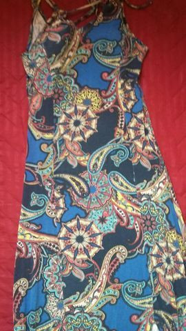Vestido de praia estampado