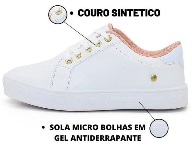 Tenis Feminino Casual Sapatenis Feminino Original Leve Vinny - Foto 2