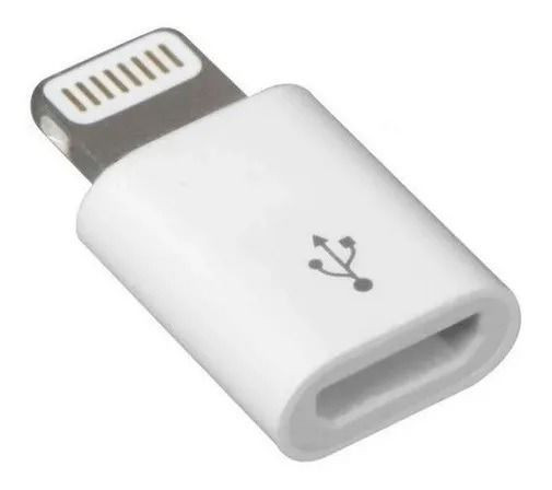 Adaptador iPhone Lightning para Micro Usb V8 Carregador - 21