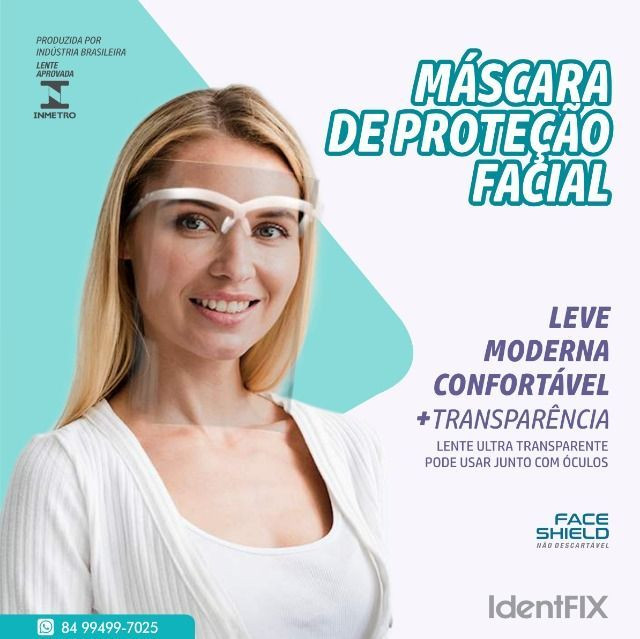 Nova Face Shield - Máscara de Proteção - Protetor Facial - Natal / RN - Foto 2