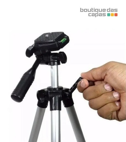 Tripé Profissional Sl-2111 Até 1,30 Mts + Bolsa p celular camera - Foto 2