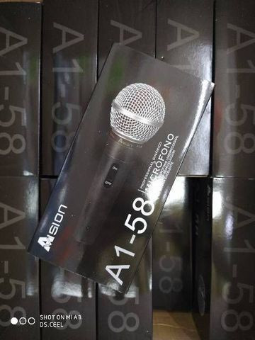 Microfone profissional A1-58 com fio