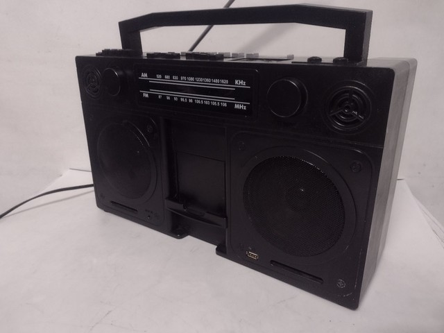 Rádio tipo antigo bombox USB, Aux  - Foto 4