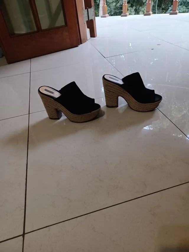 Mulle Original Schutz em Nobuck preto núm. 36 - Foto 2