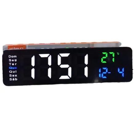 Relógio de Parede Digital com controle remoto LELONG LE-2165