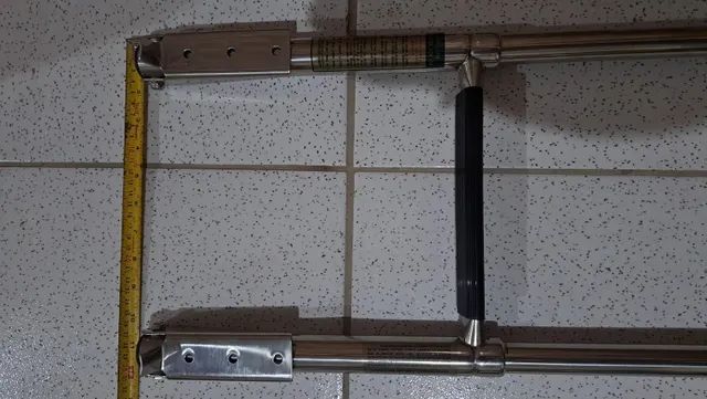 Escada em aço inox 316 de 3 degraus com antiderrapante - Foto 5