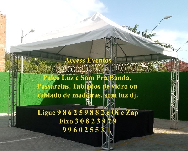 Palco +Palco +coberta +luz +Som de banda +Luz  +passarela +tablado de vidro ou madeira - Foto 5