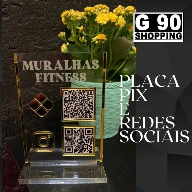 Placa Pague com Pix