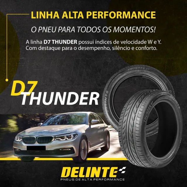 Pneu 245 35 19 Delinte D7 Thunder 97W Volkswagen Jetta - Foto 2