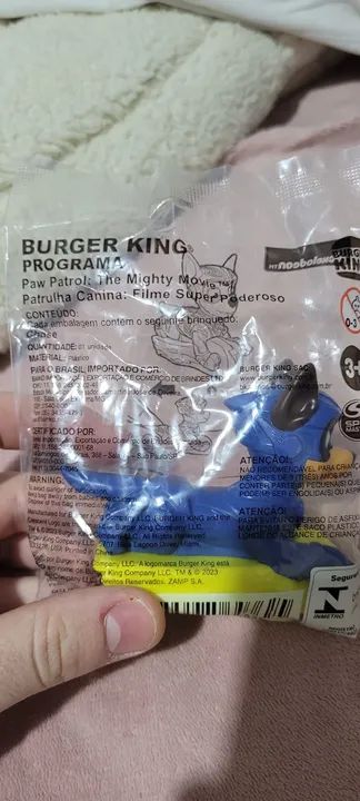 Brinde Patrulha Canina Chase Burger King  - Foto 2