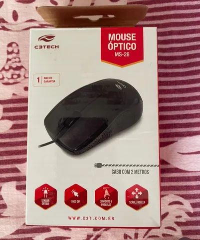 Mouse C3tech Ms-26bk, Usb, 1000 Dpi, Preto - Foto 5