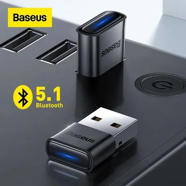 Bluetooth 5.1 Original  Baseus pra PC / Note. - Basta conectar e usar. 