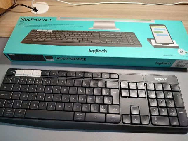 Teclado Logitech K375S Perif ricos de Computador Capela de