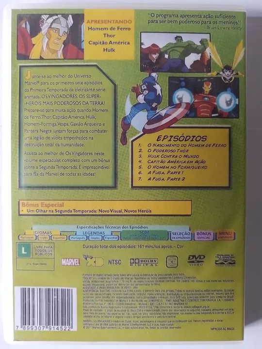 Coleção DVD's Vingadores - Heróis Unidos! - Foto 5