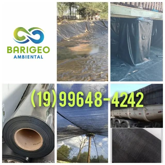 Lona Geomembrana Pead Preta 1,2 mm p/ Impermeabilização/Decoração de Lagos, Coberturas M² - Foto 6