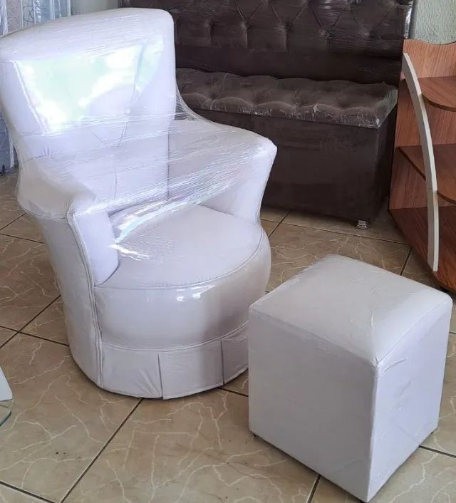Poltrona Amamentação com Puff Várias Cores. Produto Novo Direto de Fábrica P/Sua Casa. - Foto 5